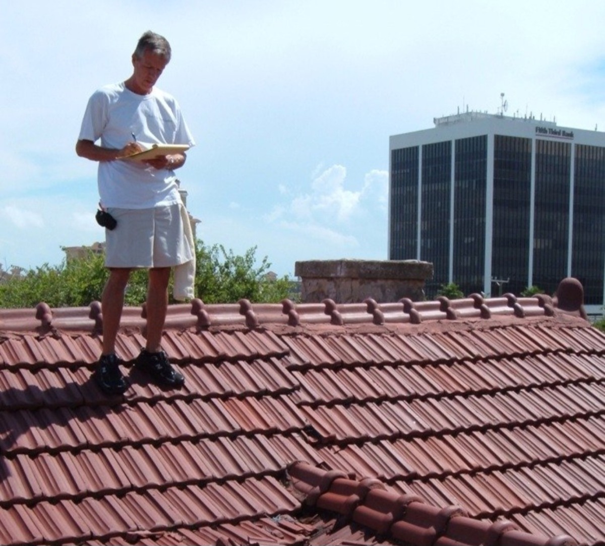 Steve and Marshall tile roof repair