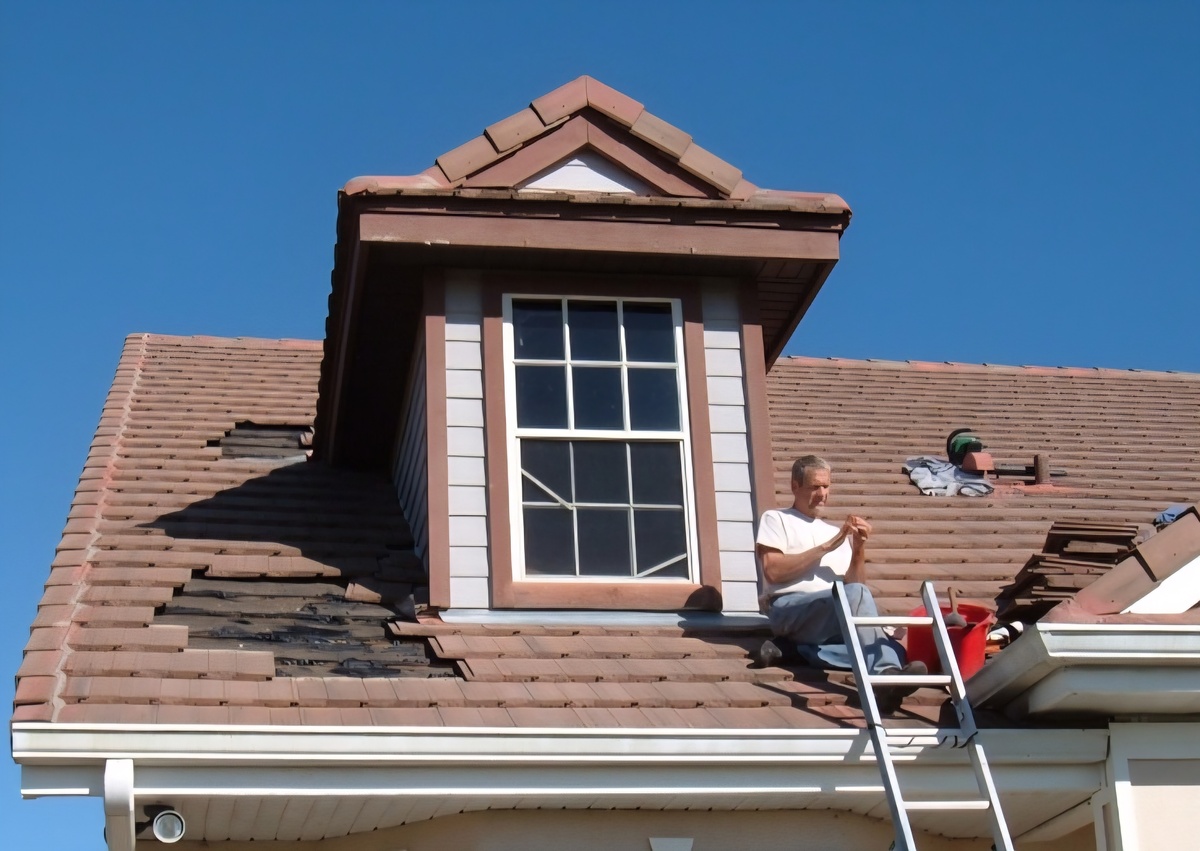 Steve and Marshall tile roof repair