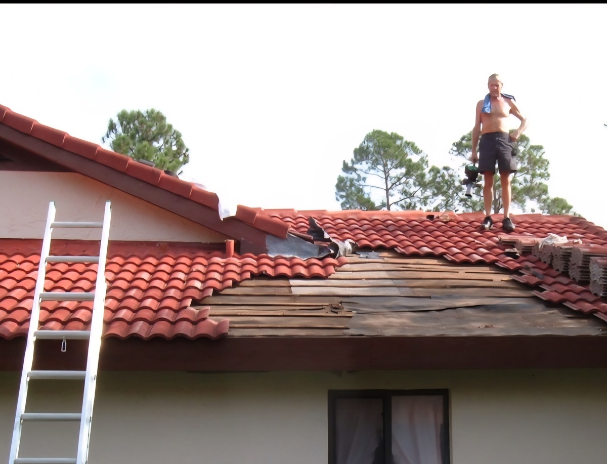 Steve and Marshall tile roof repair