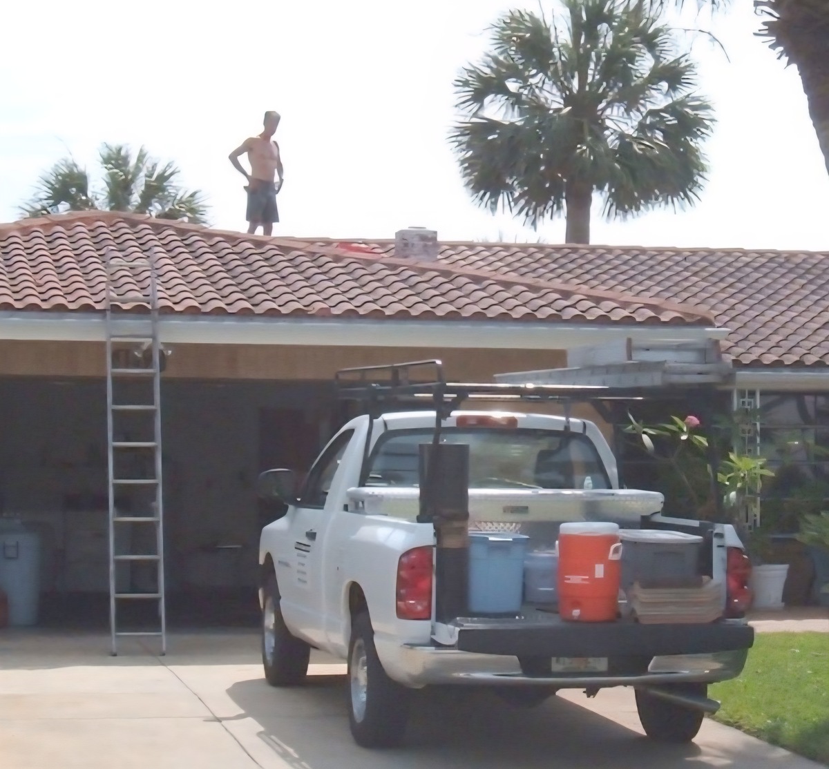 Steve and Marshall tile roof repair