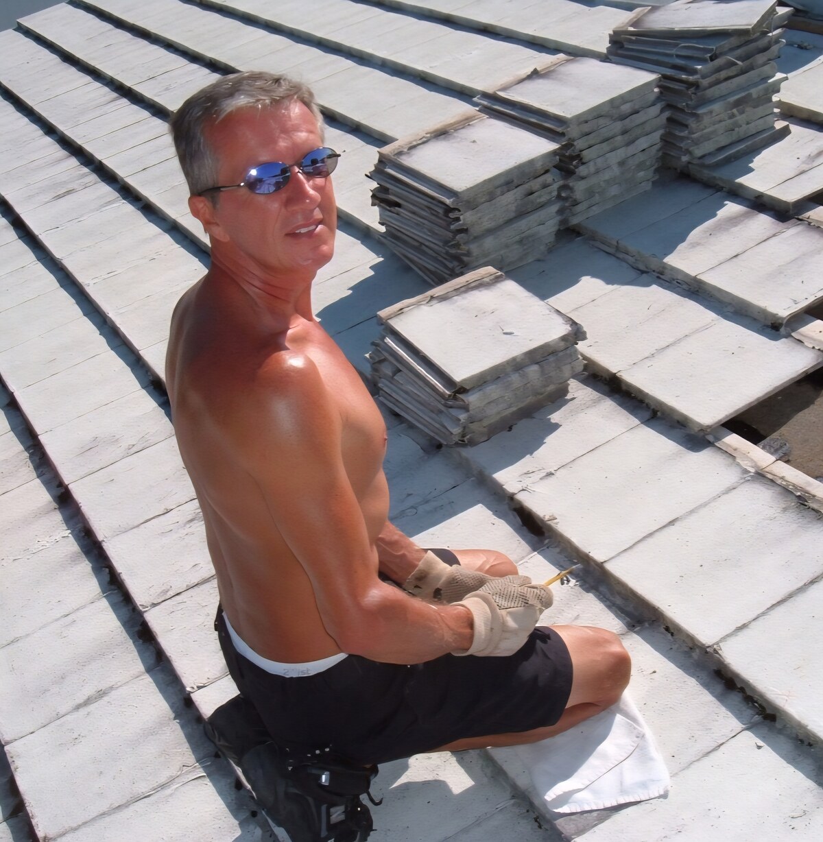 Steve and Marshall tile roof repair