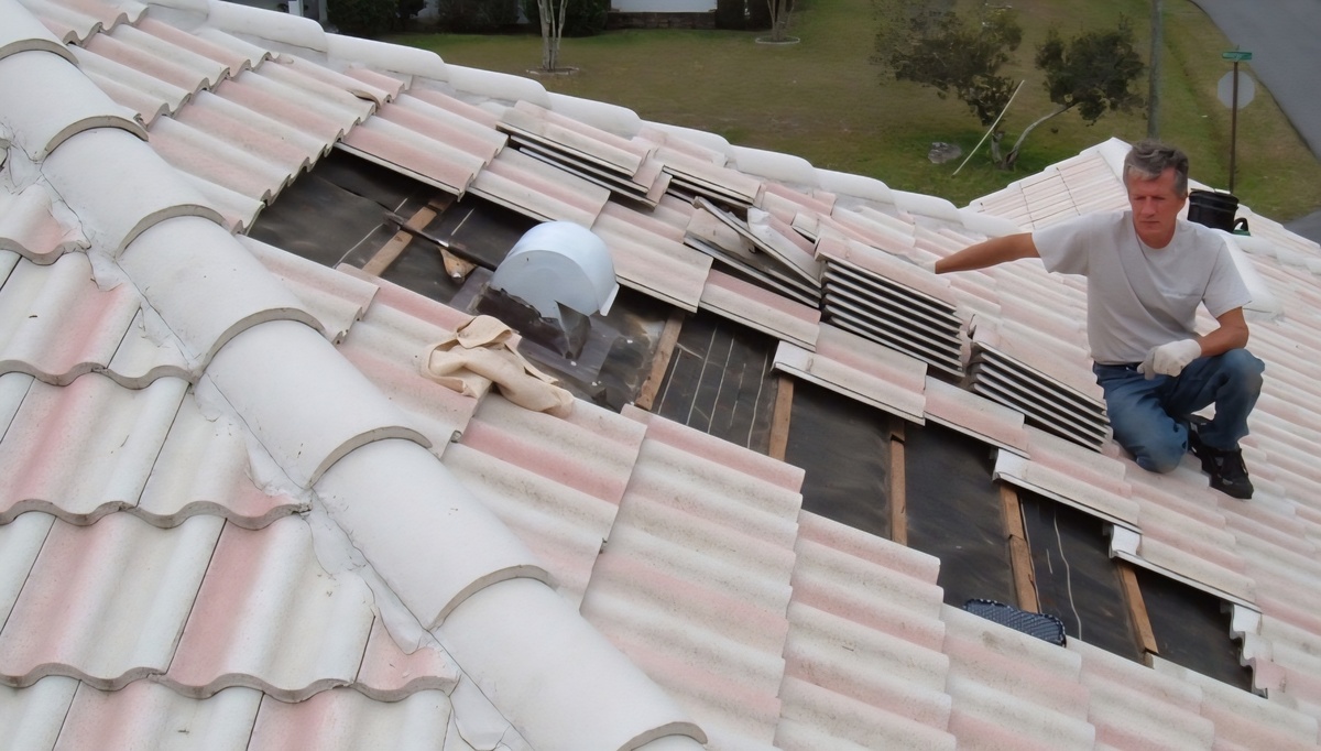 Steve and Marshall tile roof repair