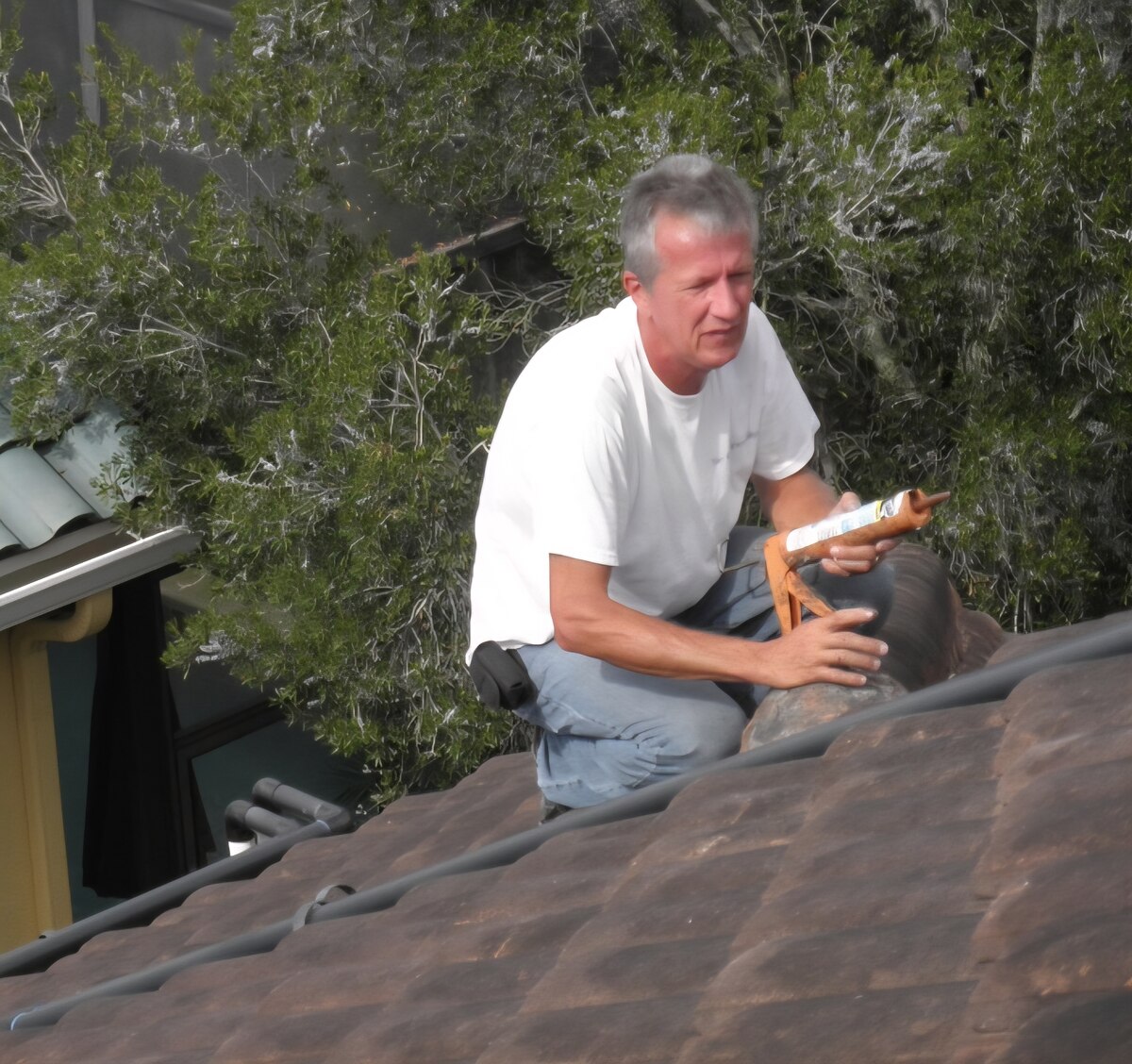 Steve and Marshall tile roof repair