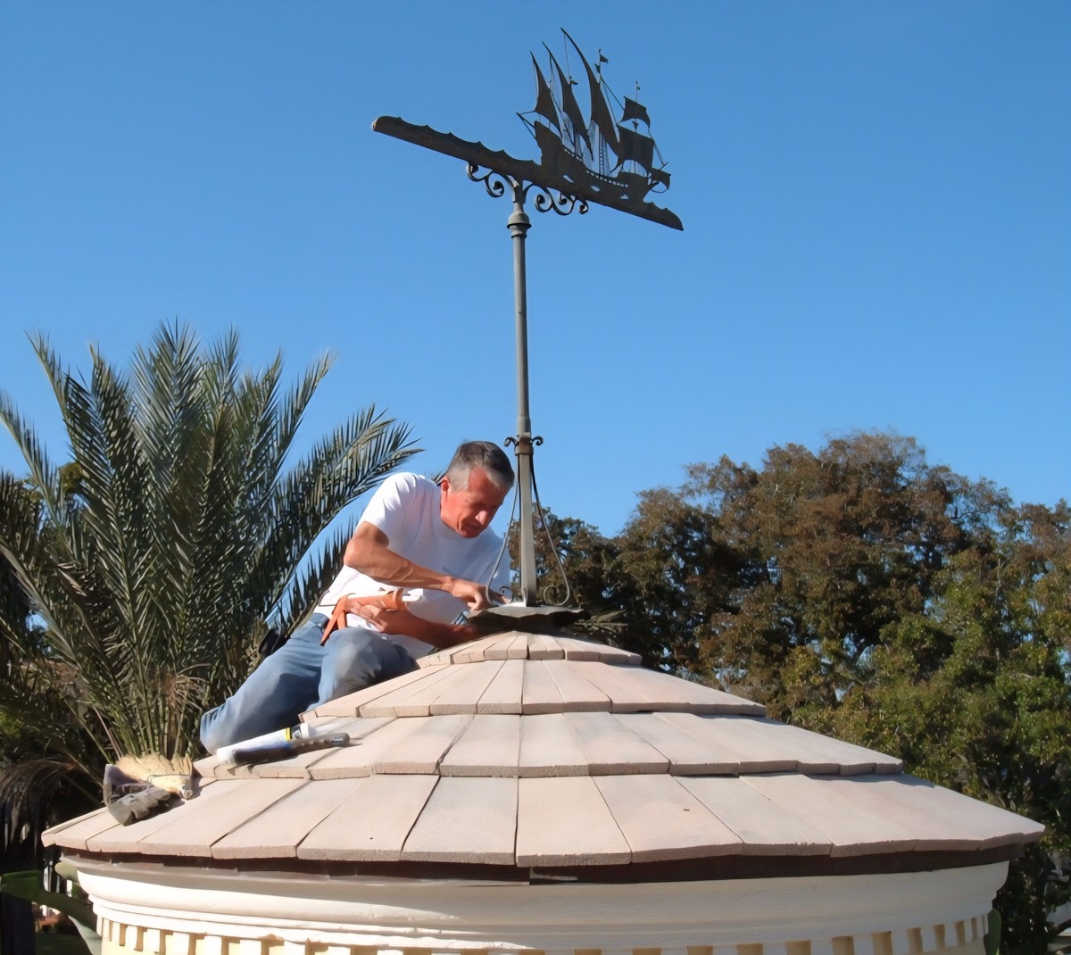 Steve and Marshall tile roof repair