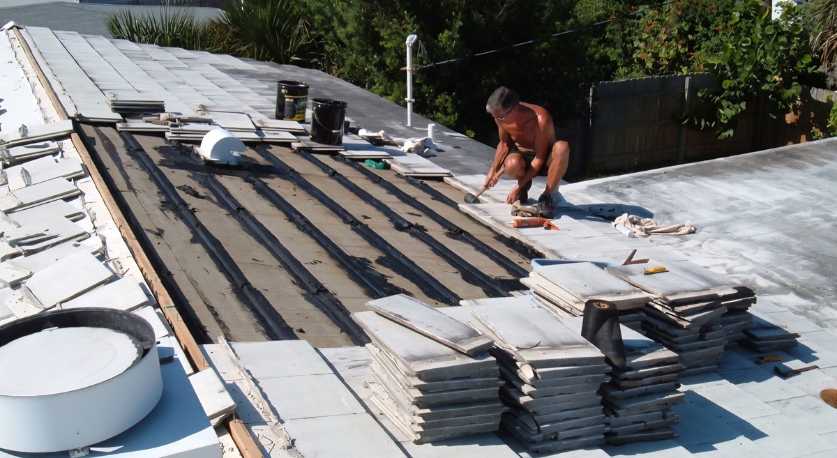 Steve and Marshall tile roof repair