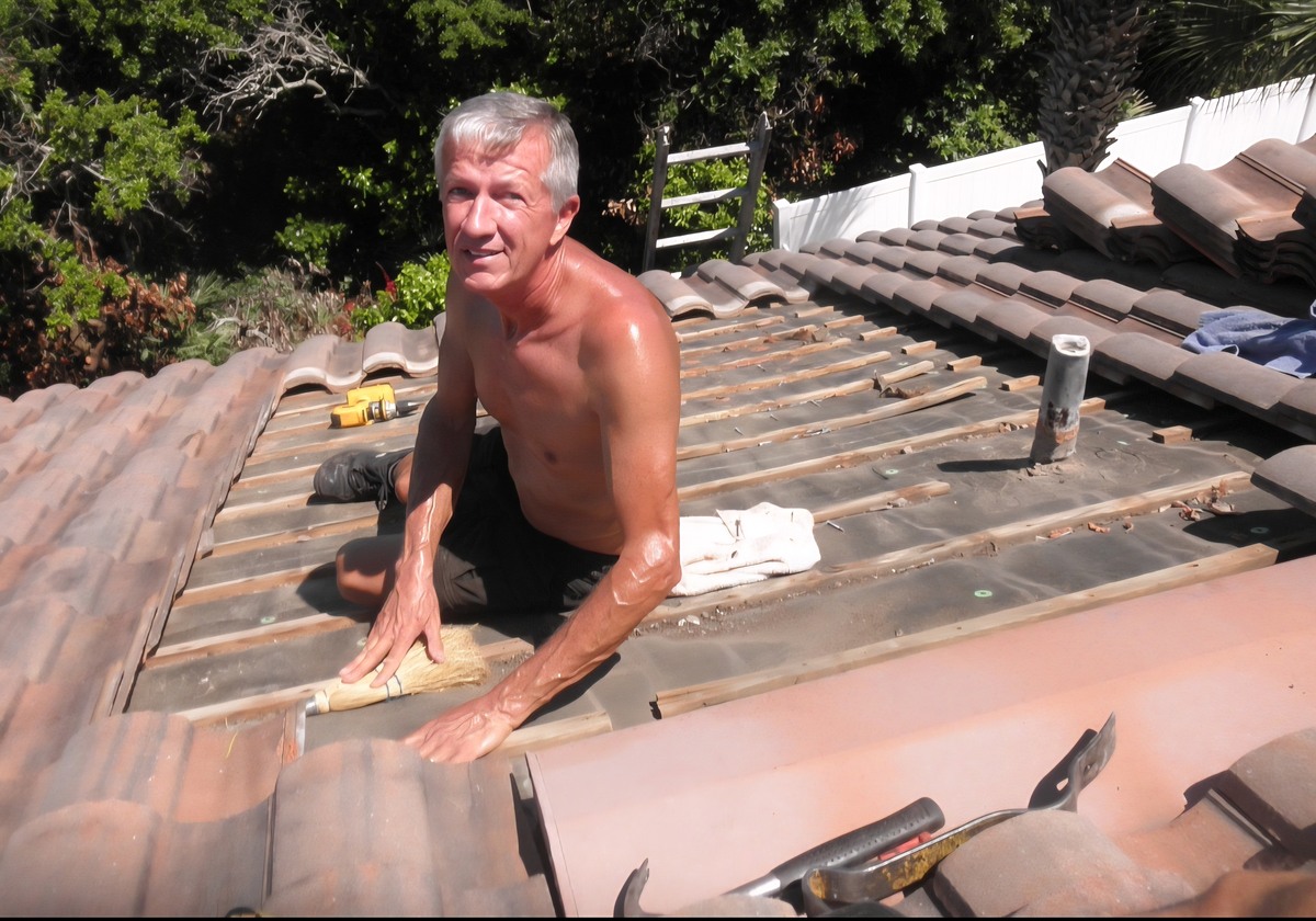 Steve and Marshall tile roof repair