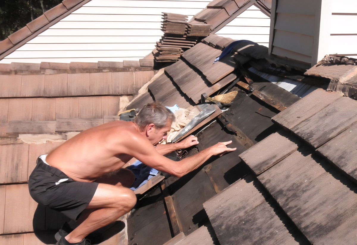 Steve and Marshall tile roof repair