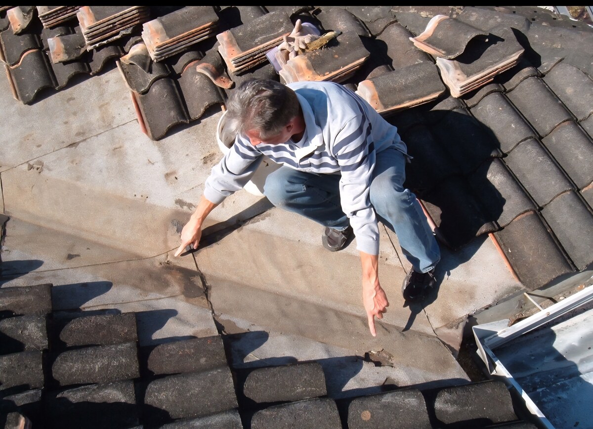 Steve and Marshall tile roof repair