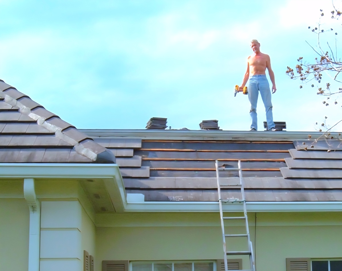 Tile roof repair — Steve and Marshall