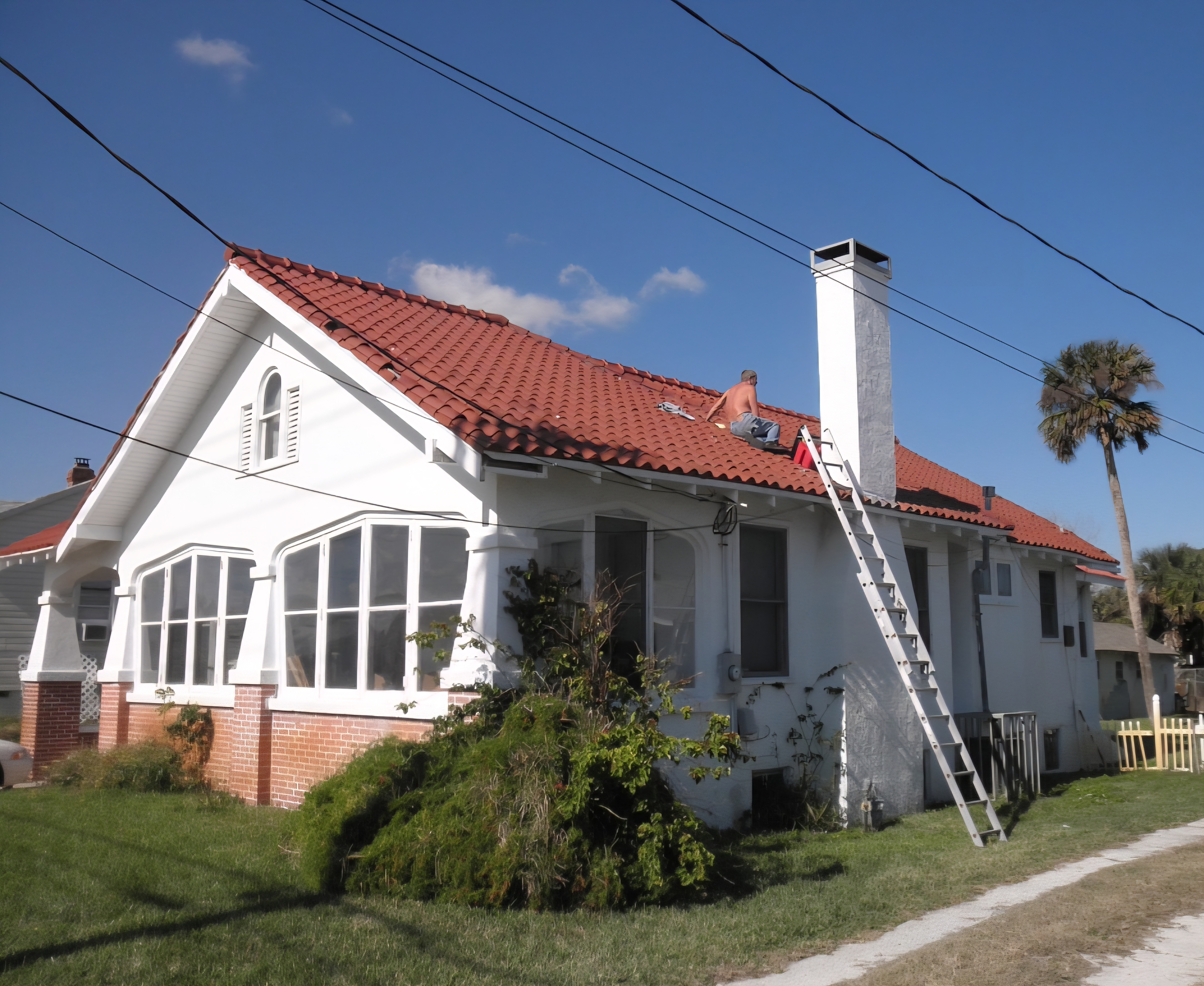 Tile roof repair — Steve and Marshall